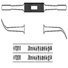 金鐘鼻剝離器H7Q030 20cm雙頭 彎長圓形 頭寬5/4H7版鼻剝離器
